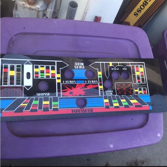 Original 1981 Plastic Williams Defender Arcade Video Game Control Panel - Picture 4 of 6